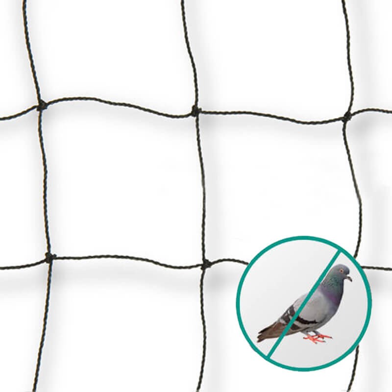 Filet anti-pigeons ignifugé sur mesure - Mailles 50 mm