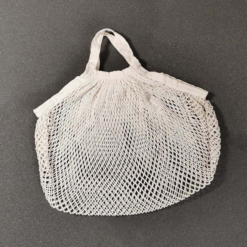 Sac filet à provisions en coton bio - petite ou grand anse - plusieurs  coloris - La Fabrique à Filets