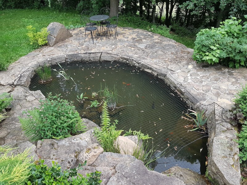 Filet anti-oiseaux pondéré supérieur pour étang de jardin et cage