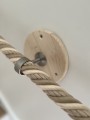 Anneau de support pour corde ø 28 à 38 mm - Laiton, chromé ou inox