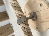 Anneau de support pour corde ø 28 à 38 mm - Laiton, chromé ou inox