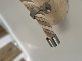 Embout simple pour corde ø 28 à 38 mm - Laiton, chromé ou inox