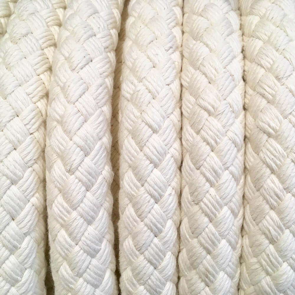 Corde de rampe en coton blanc