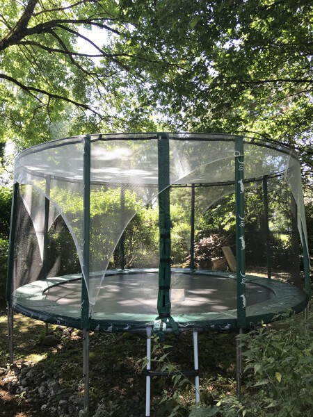 Filet protection feuilles et branches pour trampoline