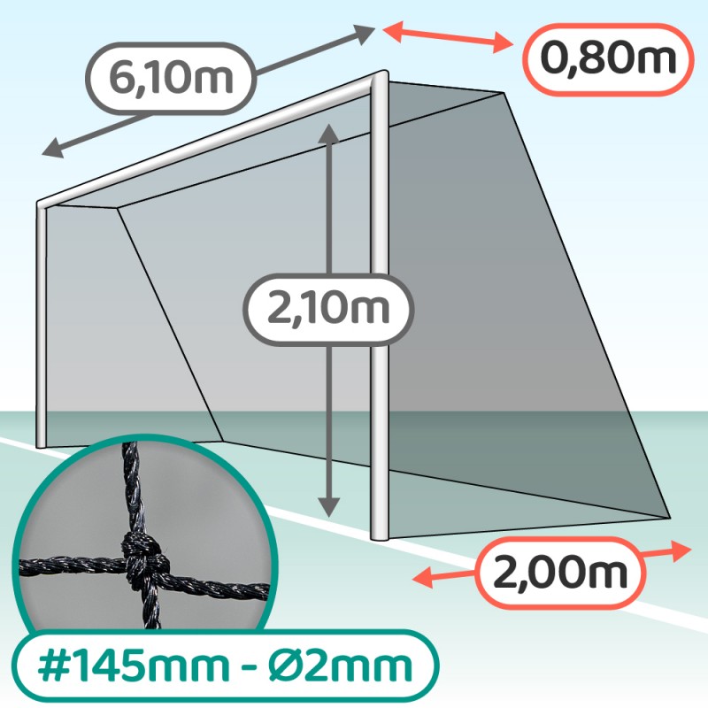 Bache pour étang - 3 m x 2 m - En polyéthylène haute densité