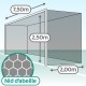 Paire de filets pour but de compétition trapézoïdal de foot à 11 (Séniors)  - Mailles 120 mm - ∅ 4 mm - Nid d'abeille