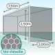 Paire de filets pour but de compétition trapézoïdal de foot à 11 (Séniors) - Mailles 120 mm - ∅ 4 mm - Nid d'abeille