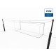 Kit complet but de foot à 11  certifié FIFA - Homologué compétition internationale - Filet au choix