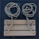 Balançoire réglable chanvre synthétique - Bois clair - Cordage polypropylène ∅ 12 mm