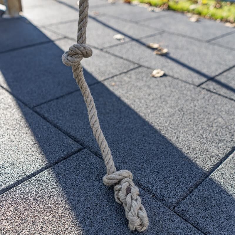 Corde à grimper en chanvre, 6 mètres, avec crochet