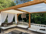 Filet de couverture de pergola - Ombrage important (± 95%) - plusieurs coloris - perméable