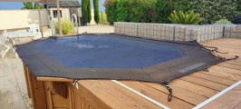 Filet anti-feuilles et salissures sur mesure - Mailles 1 x 1 mm - 110 g/m²