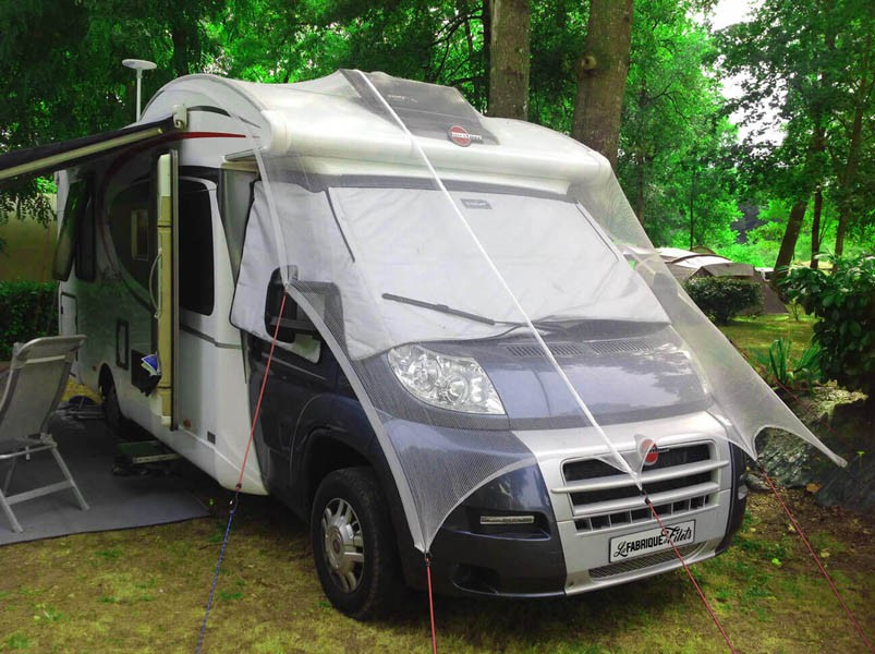 Filet anti-grêle de protection pour camping-car