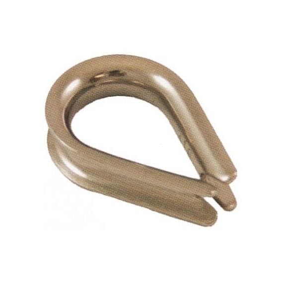 Cosse-coeur en acier inoxydable - Pour câble acier inox 3 et 6 mm