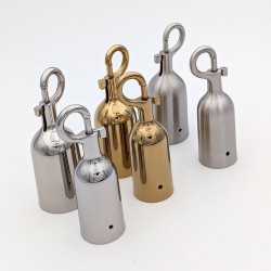 Mousqueton pour corde - Laiton, chromé ou inox