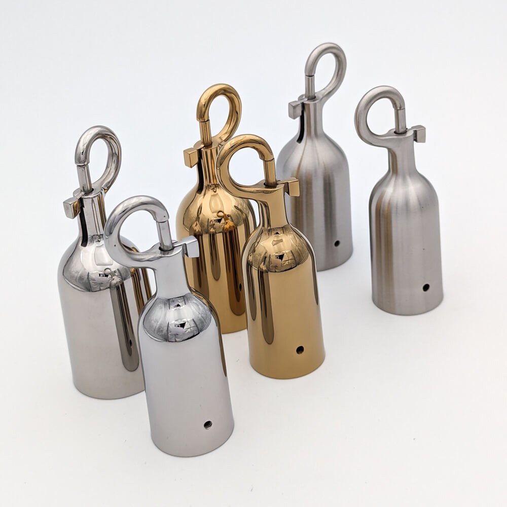 Mousqueton pour corde - Laiton, chromé ou inox