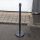 Poteau de rampe avec base lestée - Chrome, inox, laiton ou black design