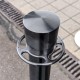 Poteau de rampe avec base lestée - Chrome, inox, laiton ou black design
