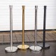 Poteau de rampe avec base lestée - Chrome, inox, laiton ou black design