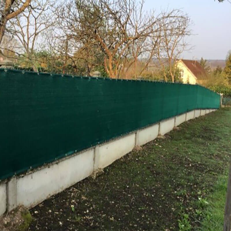 Filet brise vue - filtration totale - vert