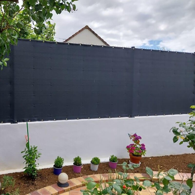 Filet brise vue - filtration totale - vert