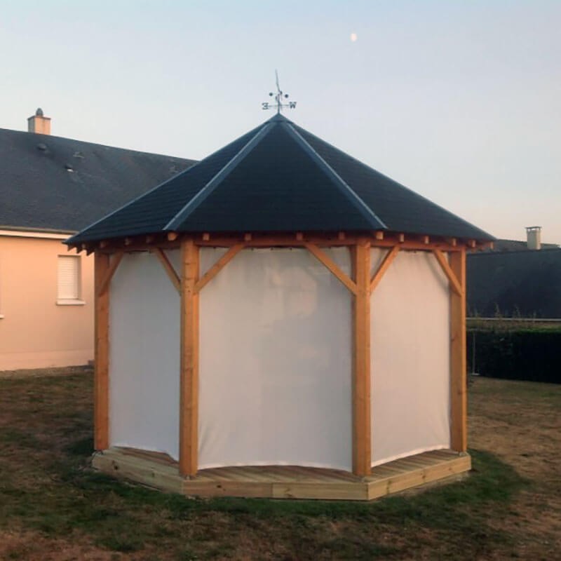 Filet brise vue / ombrage 75 % - blanc