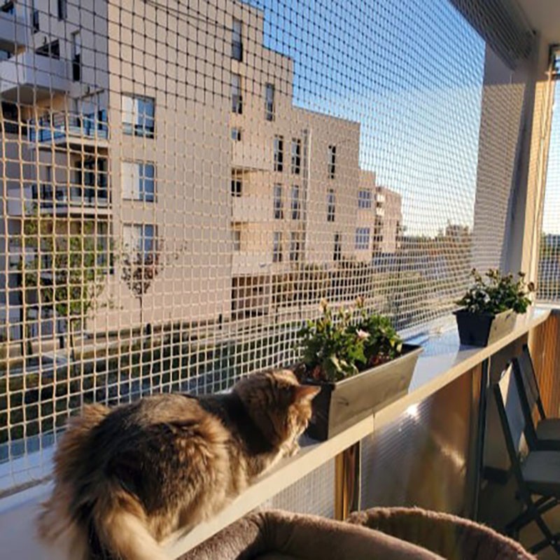 Filet de protection pour chats - mailles 25 x 25 mm