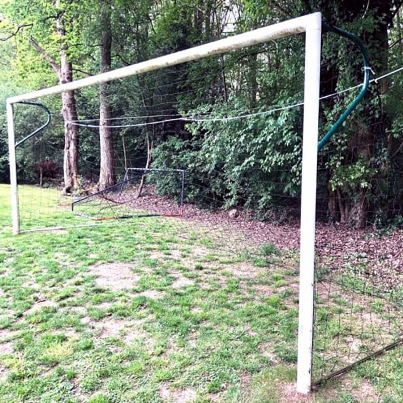 Filets pour but d'entrainement trapézoïdal de foot à 7 - Mailles 145 x 145 mm - ∅ 2 mm