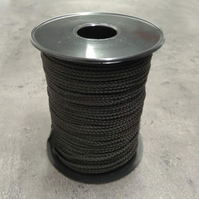 Bobine ficelle polyamide noir - ∅ de 4,75 ou 6,2 mm