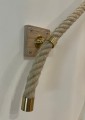 Embout simple pour corde ø 28 à 38 mm - Laiton, chromé ou inox