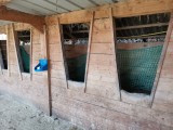 Filet à foin pour mangeoire à chevaux robuste - sur mesure - Mailles 100 mm - ∅ 5 mm