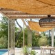 Voile d’ombrage en coco à suspendre 4 points d’attache