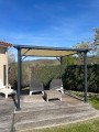 Bâche PVC imperméable pour pergola - Couleur au choix - 640g/m² - imperméable