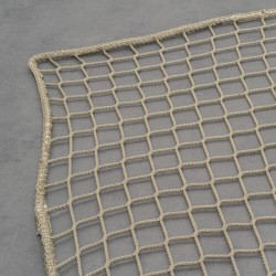 Filet de protection couleur chanvre - Mailles 45 mm - ∅ 3 mm