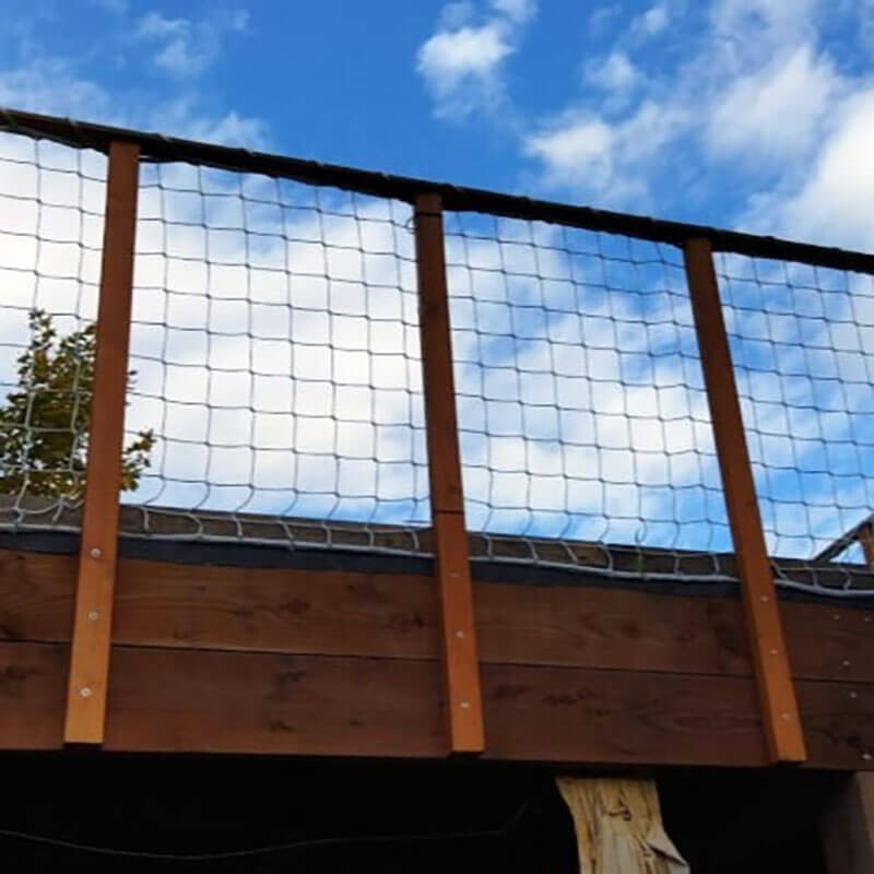 Filet de protection garde-corps 100 x 100 mm EN 1263-1 standard