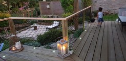 Filet garde-corps EN 1263-1 sur-mesure - Mailles 50 mm - ∅ 4,75 mm