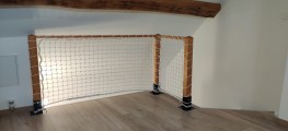 Filet garde-corps EN 1263-1 sur-mesure - Mailles 50 mm - ∅ 4,75 mm