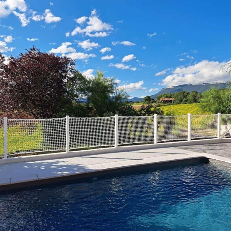 Filet de protection garde-corps 50 x 50 mm EN 1263-1 sur-mesure