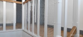 Filet de protection enfants sur-mesure - Mailles 25 x 25 mm - ∅ 1,8 mm - Câblé noué