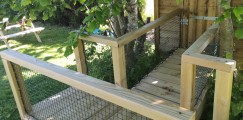 Filet de protection enfants sur-mesure - Mailles 25 x 25 mm - ∅ 1,8 mm - Câblé noué