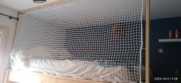 Filet de protection enfants sur-mesure - Mailles 25 x 25 mm - ∅ 1,8 mm - Câblé noué