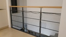 Filet de protection enfants sur-mesure - Mailles 25 x 25 mm - ∅ 2 mm - tressé sans noeuds