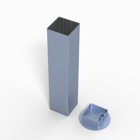 Jeu de 4 fourreaux aluminium