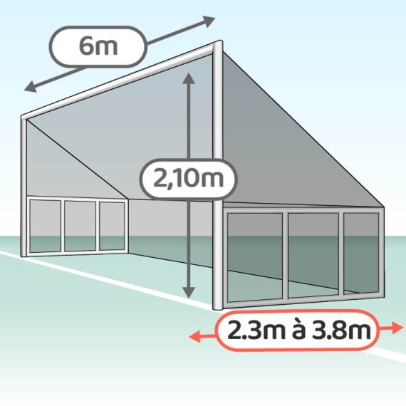 But de foot à 8 rabattable standard