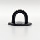 Pontet sur platine ronde noir - ∅ jusqu'à 13 mm