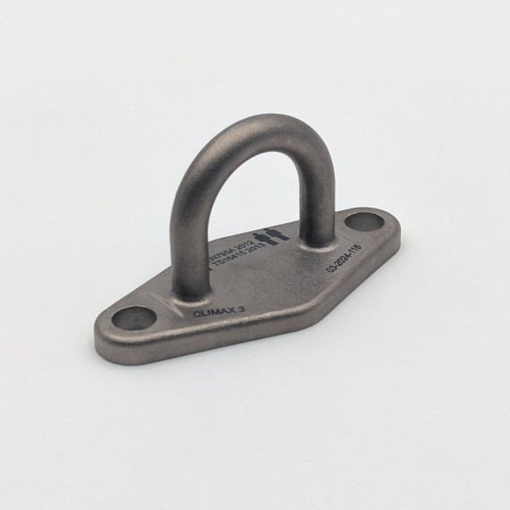 Platine d'ancrage normée câble 12/14 mm filet antichute