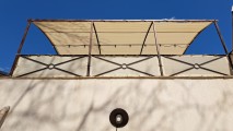 Filet de couverture de pergola - Ombrage important (± 95%) - plusieurs coloris - perméable