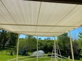 Filet de couverture de pergola - Ombrage important (± 95%) - plusieurs coloris - perméable