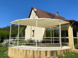 Filet de couverture de pergola - Ombrage important (± 95%) - plusieurs coloris - perméable