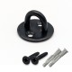 Pontet sur platine ronde noir - ∅ jusqu'à 13 mm